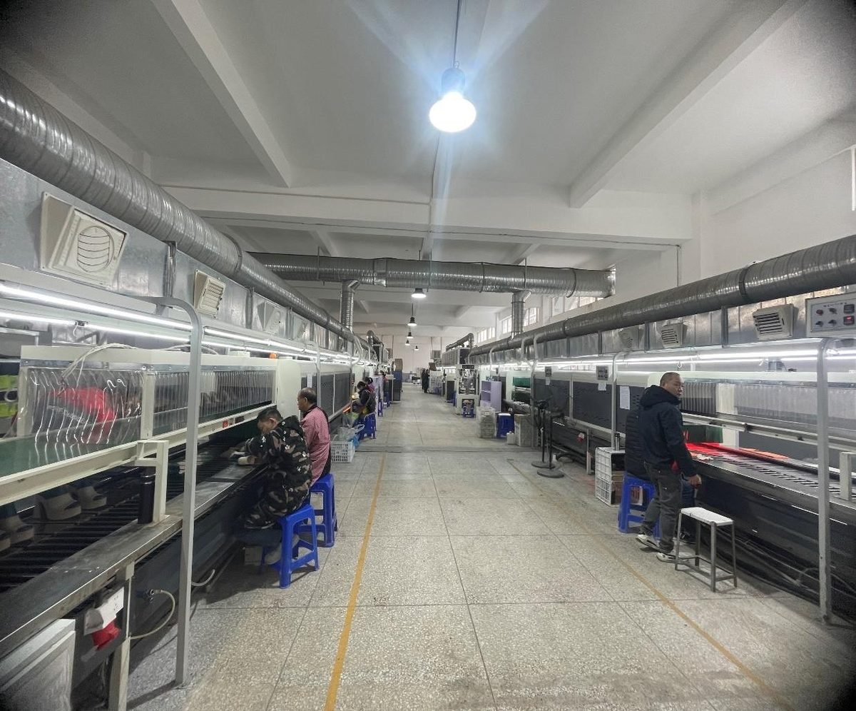 Stitching and assembly line