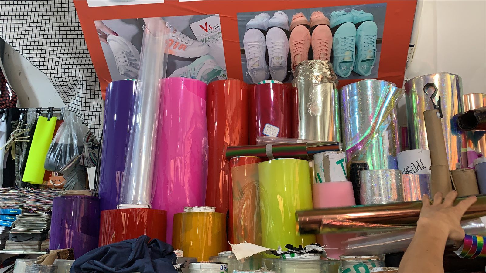 OEM/ODM Services Colorful PVC material rolls